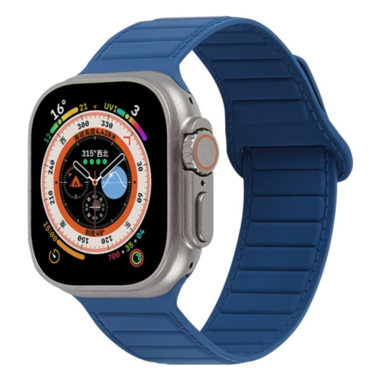 For Apple Watch 4 44mm Loop Magnetic Silicone Watch Band(Midnight Blue) - Watch Bands by PMC TechLife | Online Shopping South Africa | PMC TechLife