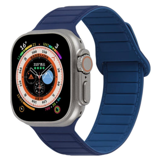 For Apple Watch 2 38mm Loop Magnetic Silicone Watch Band(Navy Blue) - Watch Bands by PMC Jewellery | Online Shopping South Africa | PMC Jewellery