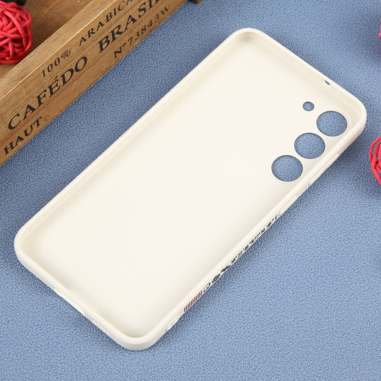 For Samsung Galaxy S20 Astronaut Pattern Silicone Straight Edge Phone Case(Flying Astronaut-White) - free shipping - PMC TechLife - Order now!