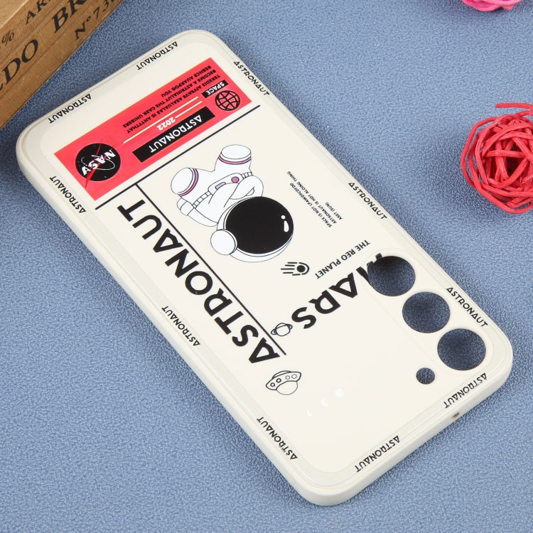 For Samsung Galaxy S20+ Astronaut Pattern Silicone Straight Edge Phone Case(Mars Astronaut-White) - free shipping - PMC TechLife - Order now!