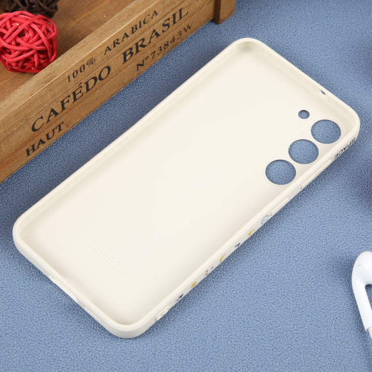 For Samsung Galaxy S10 Astronaut Pattern Silicone Straight Edge Phone Case(Planet Landing-White) - free shipping - PMC TechLife - Order now!