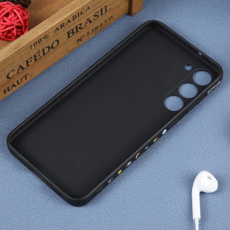 For Samsung Galaxy A71 Astronaut Pattern Silicone Straight Edge Phone Case(Planet Landing-Black) - free shipping - PMC TechLife - Order now!
