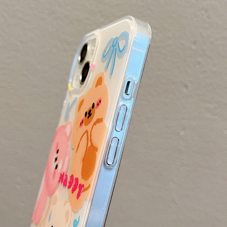 For iPhone 14 Pro Max IMD Cute Animal Pattern Phone Case(Bear) - free shipping - PMC TechLife - Order now!