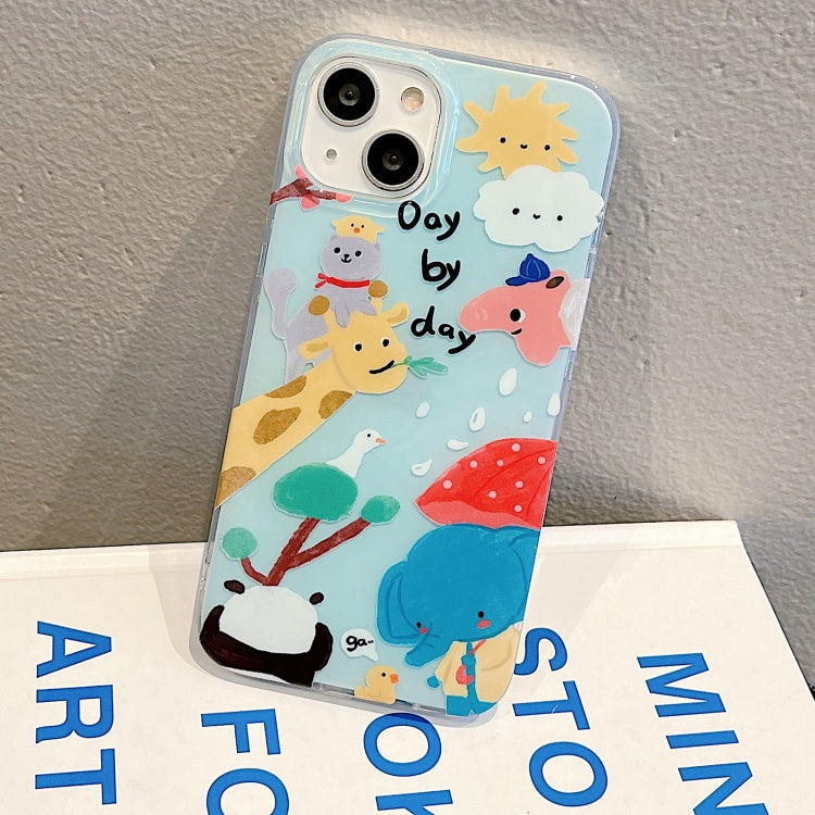 For iPhone 14 Pro IMD Cute Animal Pattern Phone Case(Giraffe) - free shipping - PMC TechLife - Order now!