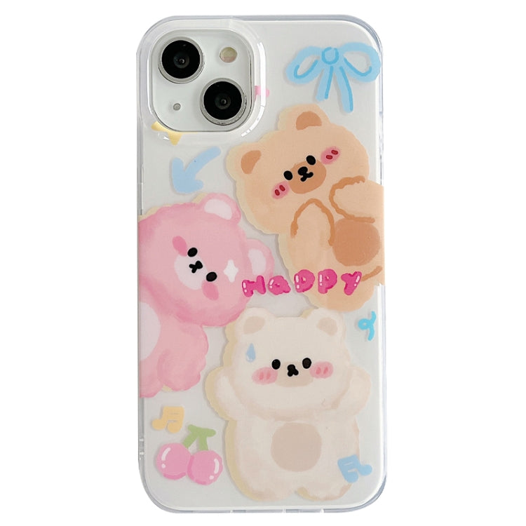 For iPhone 13 Pro Max IMD Cute Animal Pattern Phone Case(Bear) - free shipping - PMC TechLife - Order now!