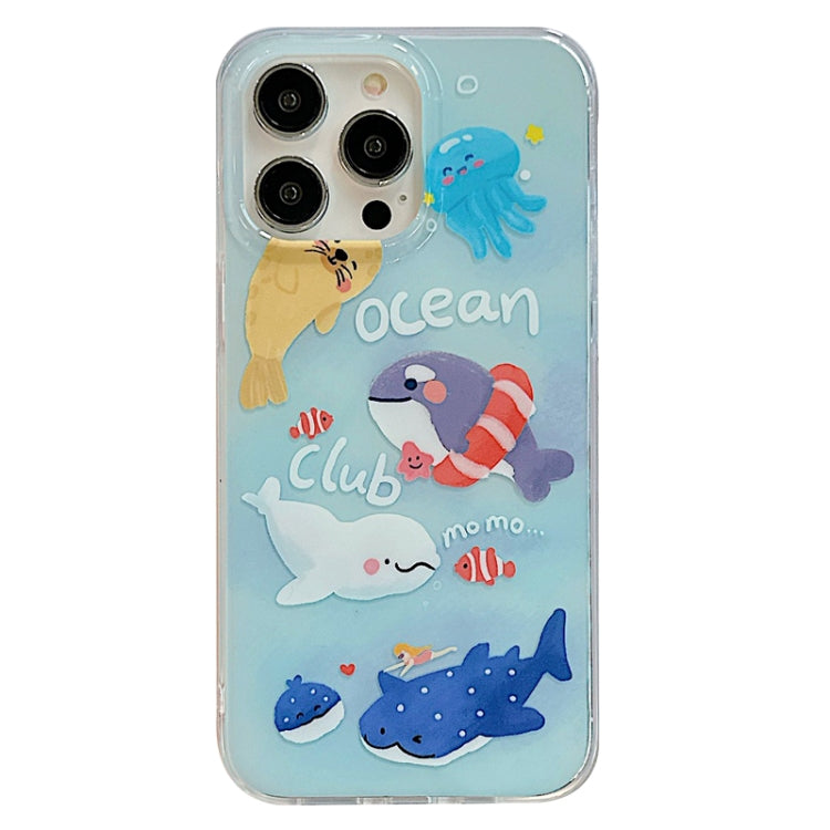 For iPhone 13 Pro IMD Cute Animal Pattern Phone Case(Seal) - free shipping - PMC TechLife - Order now!