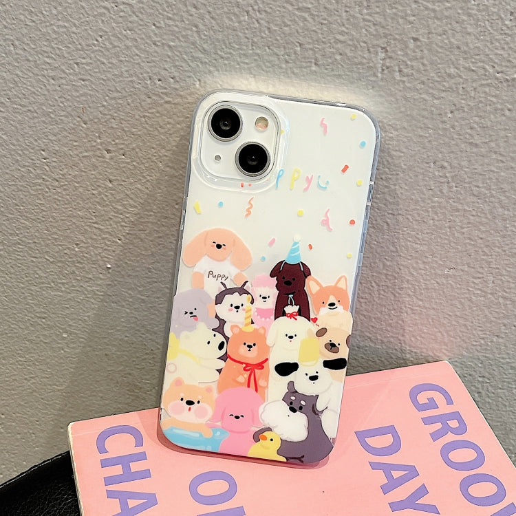 For iPhone 13 Pro IMD Cute Animal Pattern Phone Case(Dog) - free shipping - PMC TechLife - Order now!