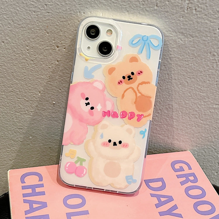 For iPhone 12 Pro IMD Cute Animal Pattern Phone Case(Bear) - free shipping - PMC TechLife - Order now!