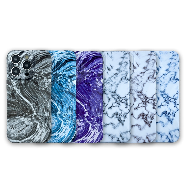 For iPhone SE 2022 / SE 2020 / 8 / 7 Marble Pattern Phone Case(Purple White) - iPhone SE 2022 / 2020 / 8 / 7 Cases by PMC TechLife | Online Shopping South Africa | PMC TechLife