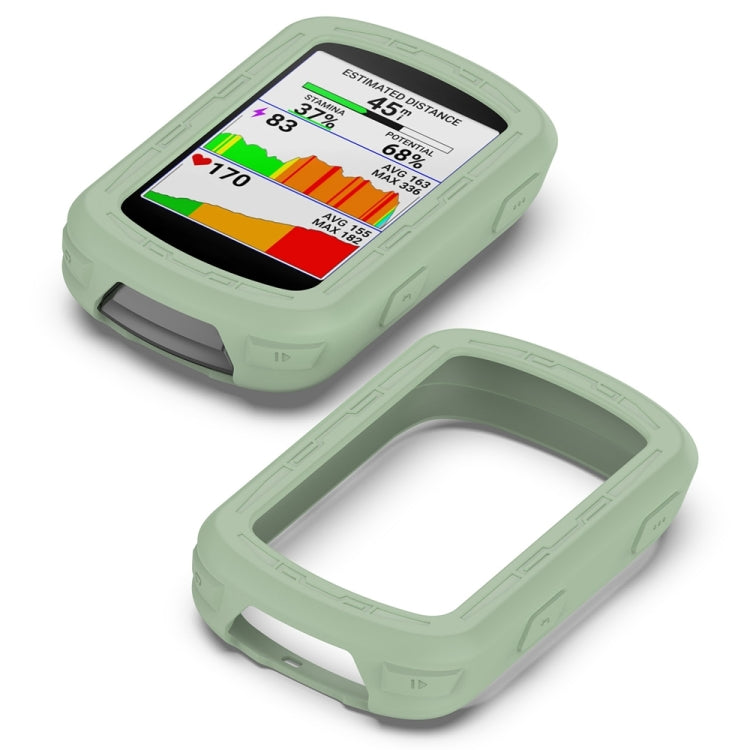 For Garmin Edge 840 / Edge 540 Stopwatch Armor Silicone Protective Case(Green) - Watch Cases by PMC TechLife | Online Shopping South Africa | PMC TechLife