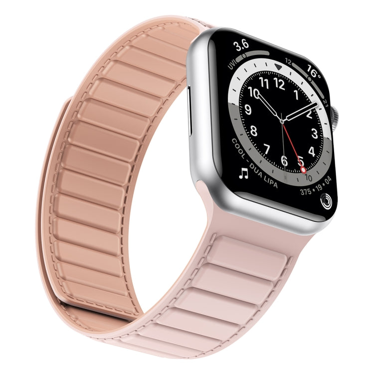 Magnetic Silicone Watch Band For Apple Watch SE 40mm(Pink) - Watch Bands by PMC Jewellery | Online Shopping South Africa | PMC Jewellery