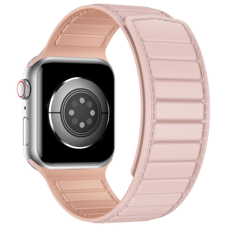 Magnetic Silicone Watch Band For Apple Watch SE 40mm(Pink) - Watch Bands by PMC Jewellery | Online Shopping South Africa | PMC Jewellery