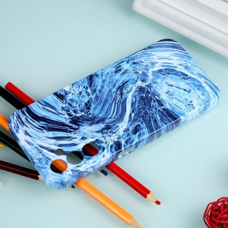 For Samsung Galaxy S23 Ultra 5G Marble Pattern Phone Case(Navy Blue White) - free shipping - PMC TechLife - Order now!