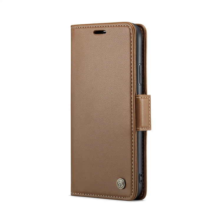 For iPhone 11 Pro Max CaseMe 023 Butterfly Buckle Litchi Texture RFID Anti-theft Leather Phone Case(Brown) - iPhone 11 Pro Max Cases by CaseMe | Online Shopping South Africa | PMC Jewellery