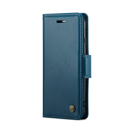 For iPhone SE 2022/SE 2020/6/7/8 CaseMe 023 Butterfly Buckle Litchi Texture RFID Anti-theft Leather Phone Case(Blue) - More iPhone Cases by CaseMe | Online Shopping South Africa | PMC Jewellery