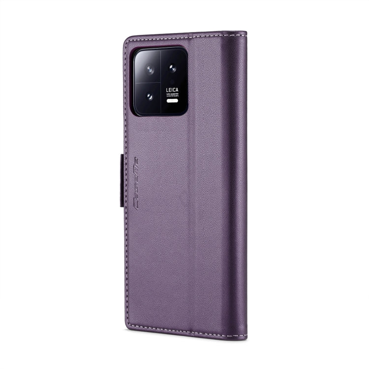 For Xiaomi 13 CaseMe 023 Butterfly Buckle Litchi Texture RFID Anti-theft Leather Phone Case(Pearly Purple) - 13 Cases by CaseMe | Online Shopping South Africa | PMC Jewellery