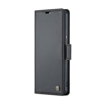 For Xiaomi 13 Lite CaseMe 023 Butterfly Buckle Litchi Texture RFID Anti-theft Leather Phone Case(Black) - Xiaomi Cases by CaseMe | Online Shopping South Africa | PMC Jewellery | Buy Now Pay Later Mobicred