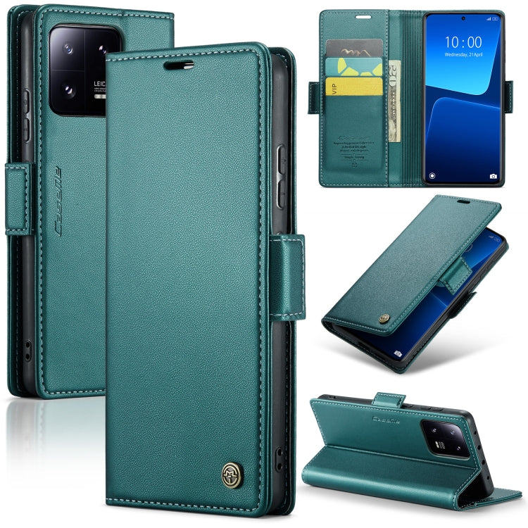 For Xiaomi 13 Pro CaseMe 023 Butterfly Buckle Litchi Texture RFID Anti-theft Leather Phone Case(Pearly Blue) - 13 Pro Cases by CaseMe | Online Shopping South Africa | PMC Jewellery