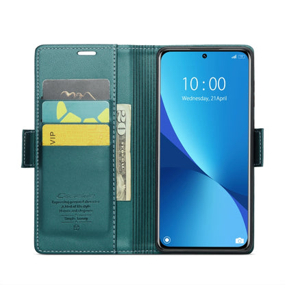 For Xiaomi 12 / 12X / 12S CaseMe 023 Butterfly Buckle Litchi Texture RFID Anti-theft Leather Phone Case(Pearly Blue) - 12 Cases by CaseMe | Online Shopping South Africa | PMC Jewellery
