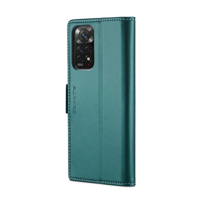 For Xiaomi Redmi Note 11 4G Global/Note 11S Global CaseMe 023 Butterfly Buckle Litchi Texture RFID Anti-theft Leather Phone Case(Pearly Blue) - Xiaomi Cases by CaseMe | Online Shopping South Africa | PMC Jewellery