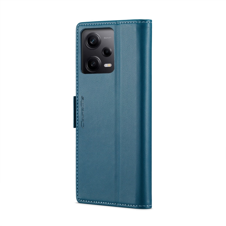 CaseMe 023 Butterfly Buckle Litchi Texture RFID Anti-theft Leather Phone Case For Xiaomi Poco X5 Pro 5G/Redmi Note 12 Pro 5G Global(Blue) - Xiaomi Cases by CaseMe | Online Shopping South Africa | PMC Jewellery