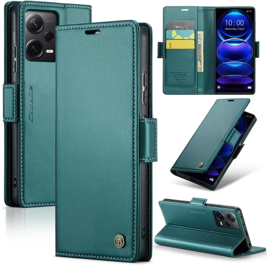 For Xiaomi Redmi Note 12 Pro+ 5G Global CaseMe 023 Butterfly Buckle Litchi Texture RFID Anti-theft Leather Phone Case(Pearly Blue) - Note 12 Pro+ Cases by CaseMe | Online Shopping South Africa | PMC Jewellery