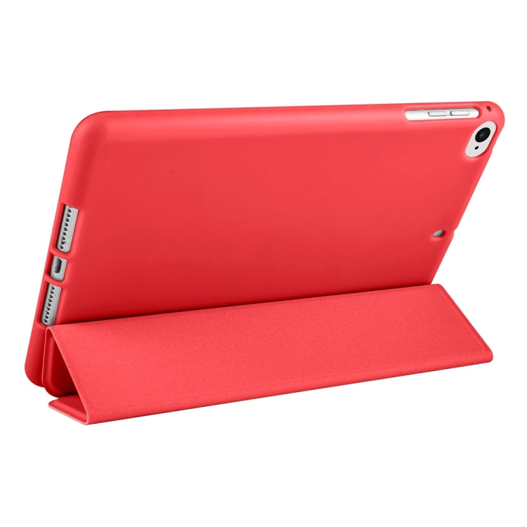 For iPad 9.7 2018 / 2017 / Air 2 / Air 3-folding TPU Horizontal Flip Leather Tablet Case with Holder(Red) - iPad 9.7 (2018) & (2017) Cases by PMC Jewellery | Online Shopping South Africa | PMC Jewellery