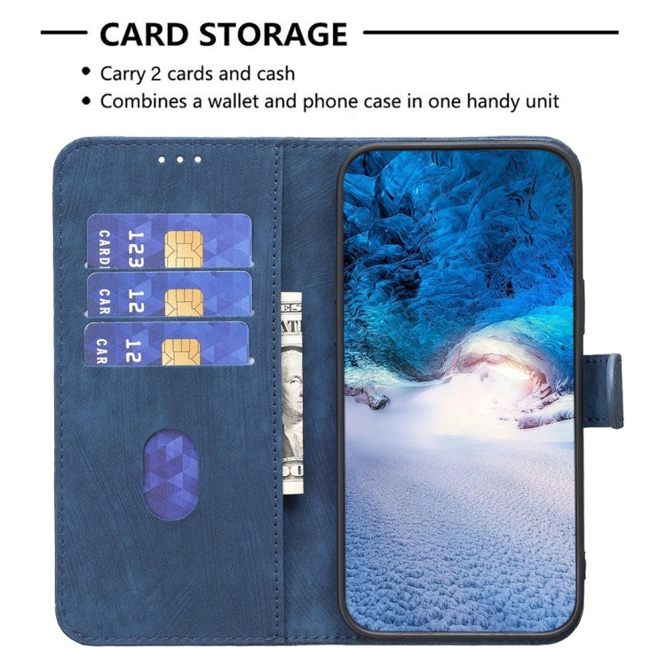For Samsung Galaxy S23+ 5G Plaid Embossed Leather Phone Case(Blue) - free shipping - PMC TechLife - Order now!