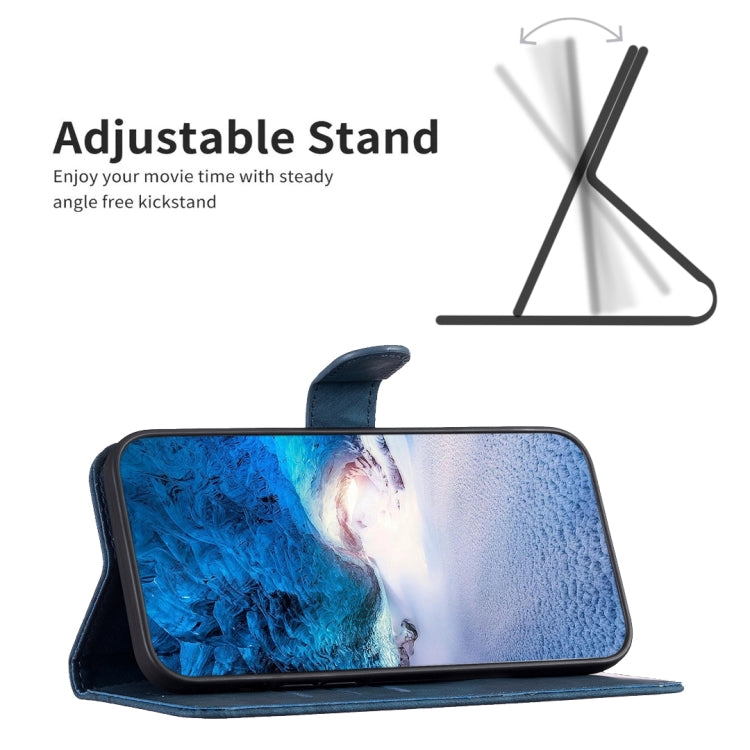 For Samsung Galaxy S23+ 5G Plaid Embossed Leather Phone Case(Blue) - free shipping - PMC TechLife - Order now!