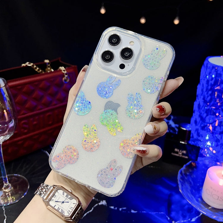 For iPhone 13 Pro Max Little Star Series Glitter Powder TPU Phone Case(Little Rabbit) - free shipping - PMC TechLife - Order now!