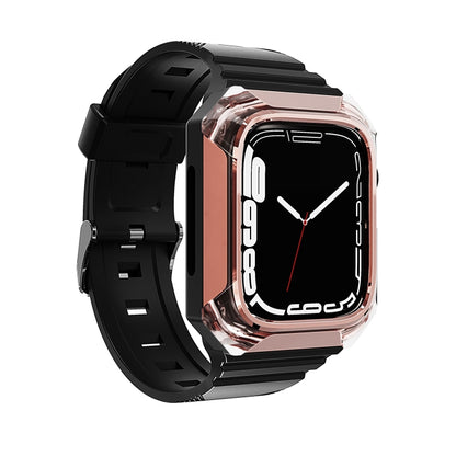 Armor Case Integrated TPU Watch Band For Apple Watch SE 40mm(Rose Gold) - Watch Bands by PMC Jewellery | Online Shopping South Africa | PMC Jewellery