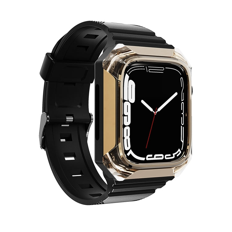 Armor Case Integrated TPU Watch Band For Apple Watch 2 38mm(Gold) - Watch Bands by PMC TechLife | Online Shopping South Africa | PMC TechLife