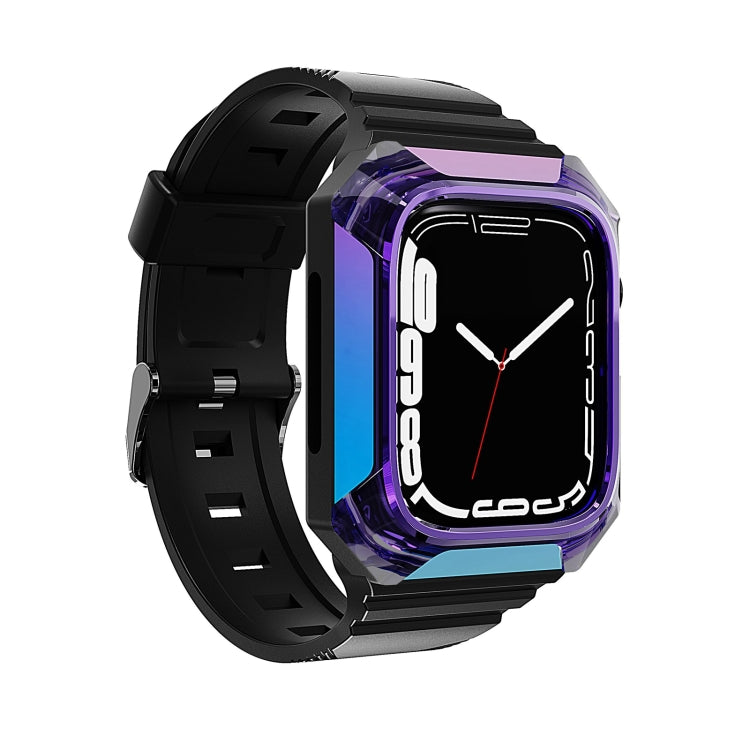 Armor Case Integrated TPU Watch Band For Apple Watch 42mm(Purple) - Watch Bands by PMC TechLife | Online Shopping South Africa | PMC TechLife
