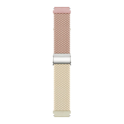 20mm Buckle Braided Nylon Watch Band(Milk Starlight) - 20mm Bands by PMC Jewellery | Online Shopping South Africa | PMC Jewellery