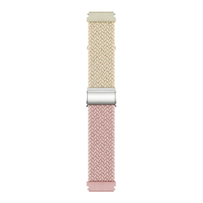 20mm Buckle Braided Nylon Watch Band(Coloful Starlight Pink) - 20mm Bands by PMC Jewellery | Online Shopping South Africa | PMC Jewellery