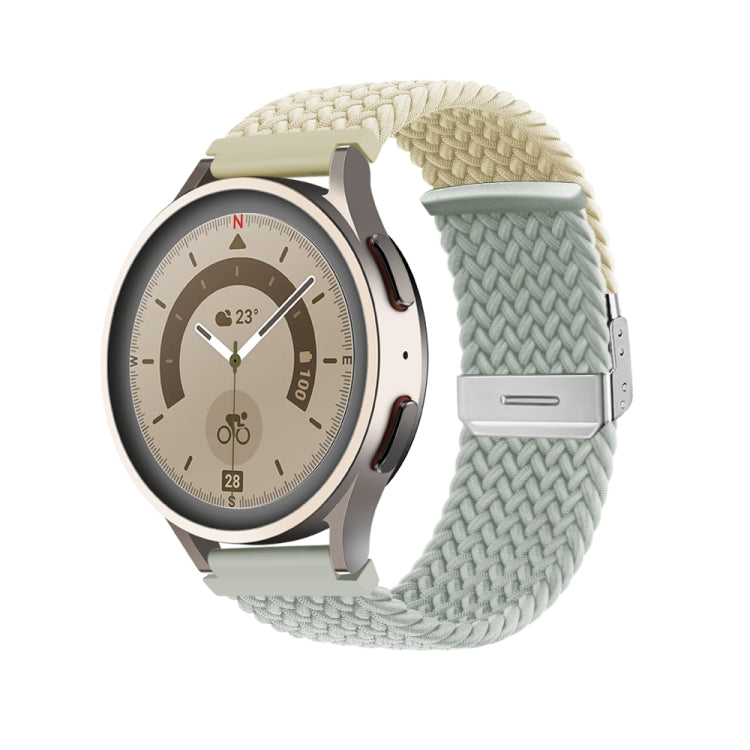 20mm Buckle Braided Nylon Watch Band(Starlight Grey) - 20mm Bands by PMC TechLife | Online Shopping South Africa | PMC TechLife