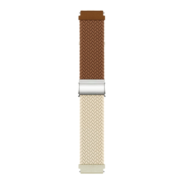 20mm Buckle Braided Nylon Watch Band(Brown Starlight) - 20mm Bands by PMC Jewellery | Online Shopping South Africa | PMC Jewellery