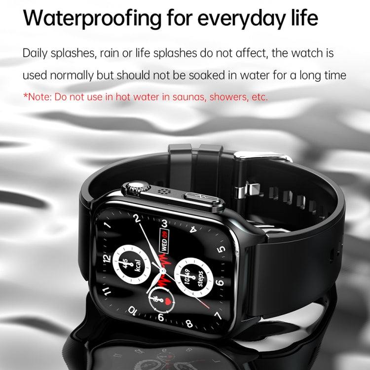 TK12 1.96 inch IP67 Waterproof Silicone Band Smart Watch Supports ECG / Remote Families Care / Bluetooth Call / Body Temperature Monitoring(Red) - Smart Watches by PMC Jewellery | Online Shopping South Africa | PMC Jewellery