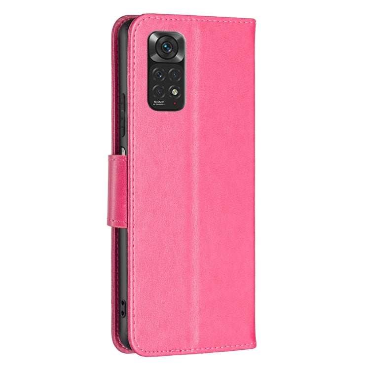 For Xiaomi Redmi Note 12S 4G / Note 11 Two Butterflies Embossing Leather Phone Case(Rose Red) - free shipping - PMC TechLife - Order now!