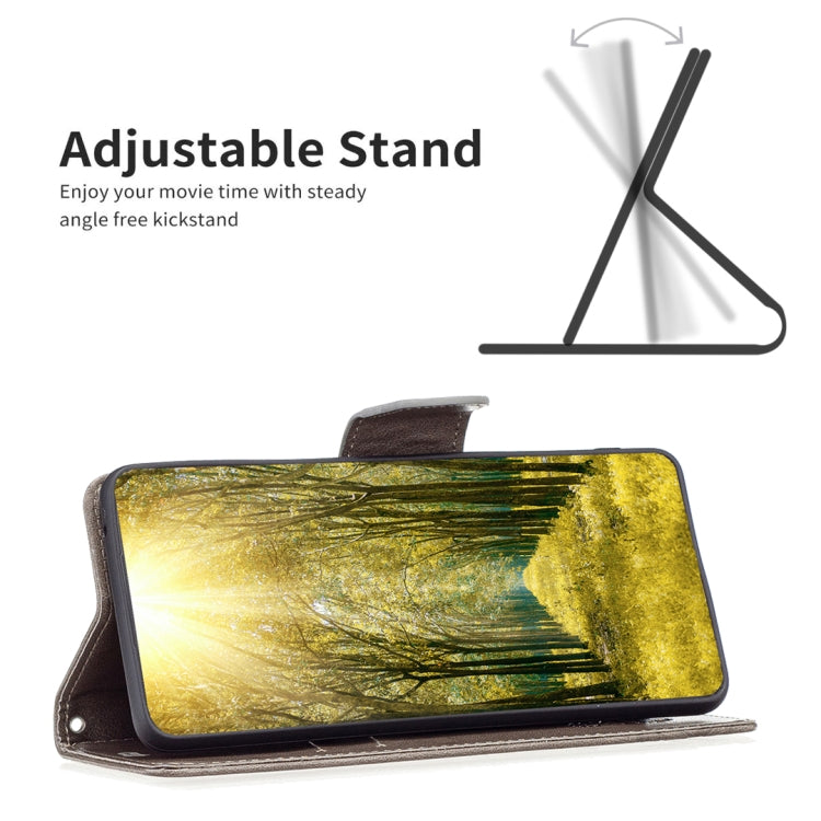 For Xiaomi Redmi Note 12S 4G / Note 11 Two Butterflies Embossing Leather Phone Case(Grey) - free shipping - PMC TechLife - Order now!