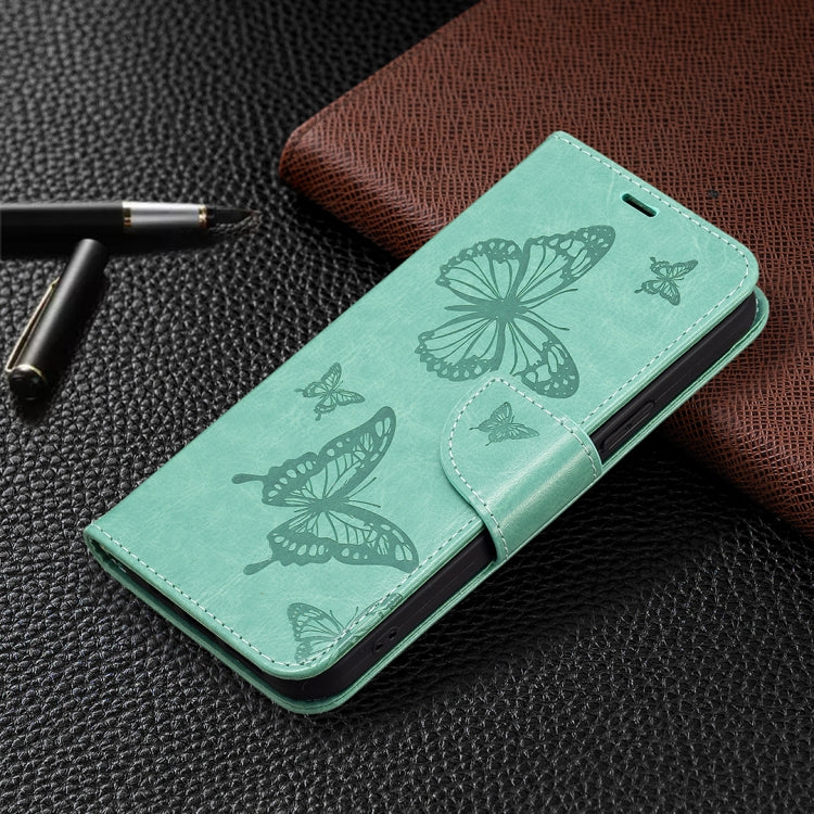 For Xiaomi Civi 3 5G Two Butterflies Embossing Leather Phone Case(Green) - free shipping - PMC TechLife - Order now!