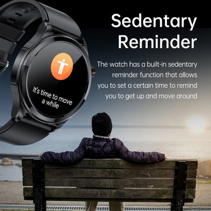 TK22 1.39 inch IP67 Waterproof Silicone Band Smart Watch Supports ECG / Non-invasive Blood Sugar(Black) - Smart Watches by PMC Jewellery | Online Shopping South Africa | PMC Jewellery