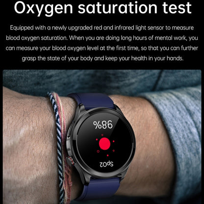 TK22 1.39 inch IP67 Waterproof Silicone Band Smart Watch Supports ECG / Non-invasive Blood Sugar(Blue) - Smart Watches by PMC Jewellery | Online Shopping South Africa | PMC Jewellery