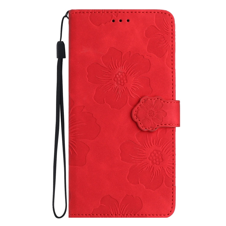 For Xiaomi Redmi 10 Flower Embossing Pattern Leather Phone Case(Red) - free shipping - PMC TechLife - Order now!