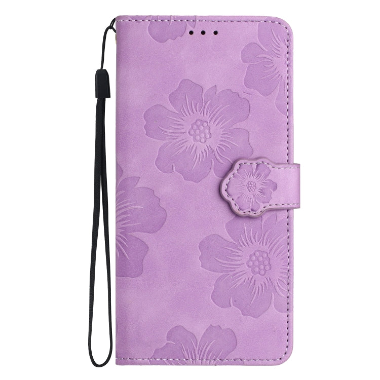 For Xiaomi Redmi 10C Flower Embossing Pattern Leather Phone Case(Purple) - free shipping - PMC TechLife - Order now!