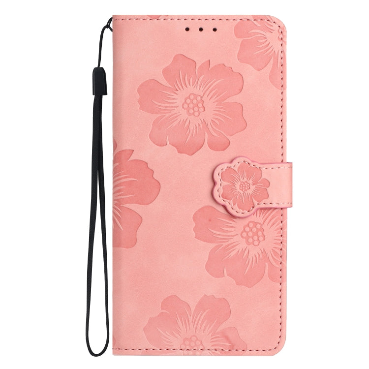 For Xiaomi Redmi 10C Flower Embossing Pattern Leather Phone Case(Pink) - free shipping - PMC TechLife - Order now!