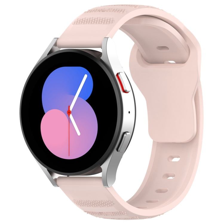 22mm Universal Dots Pattern Silicone Replacement Watch Band(Pink) - 22mm Bands by PMC TechLife | Online Shopping South Africa | PMC TechLife