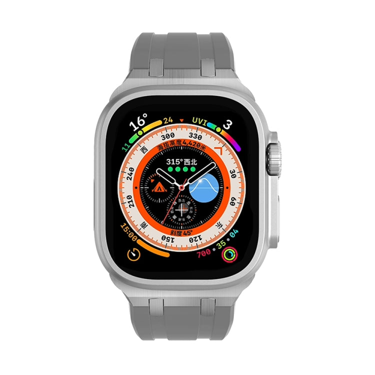 AP Silicone Watch Band For Apple Watch 2 38mm(Silver Grey) - Watch Bands by PMC TechLife | Online Shopping South Africa | PMC TechLife