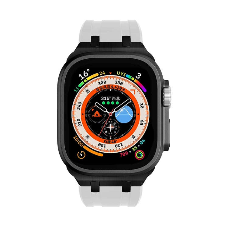 AP Silicone Watch Band For Apple Watch 2 38mm(Black White) - Watch Bands by PMC TechLife | Online Shopping South Africa | PMC TechLife