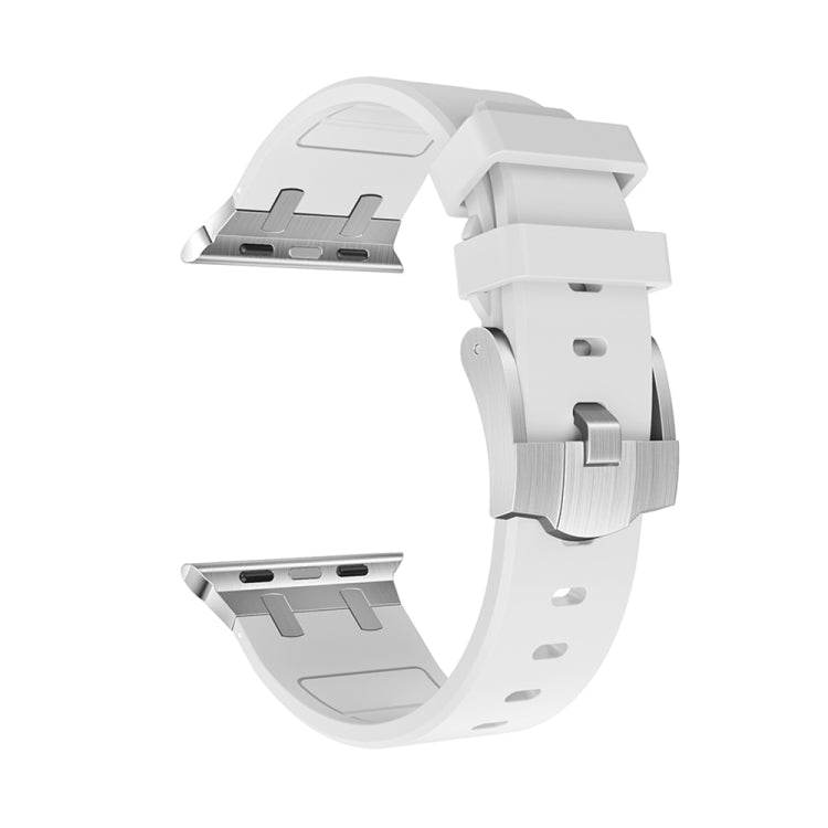 AP Silicone Watch Band For Apple Watch 2 42mm(Silver White) - Watch Bands by PMC TechLife | Online Shopping South Africa | PMC TechLife